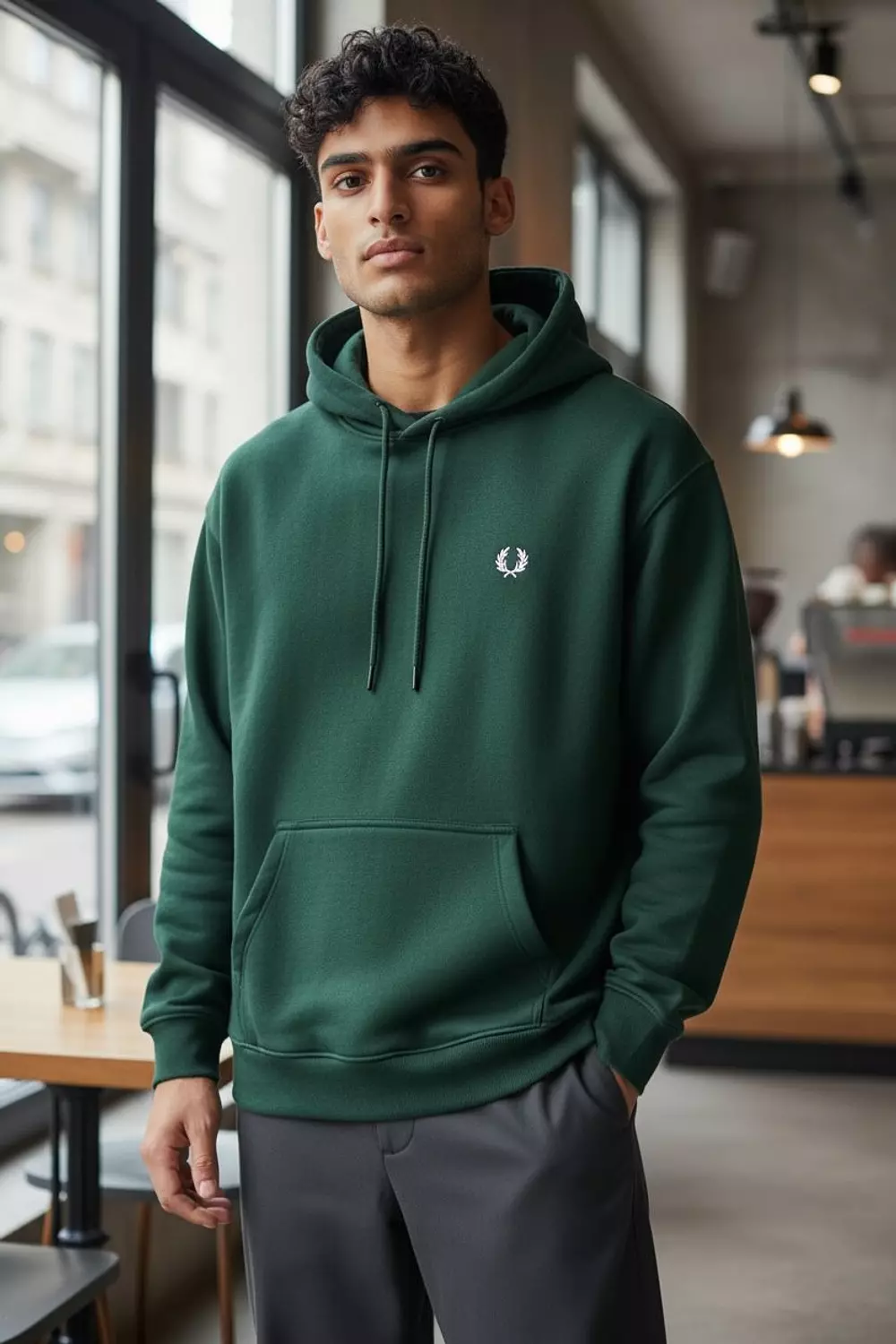 Fredperry hoodie green hover image