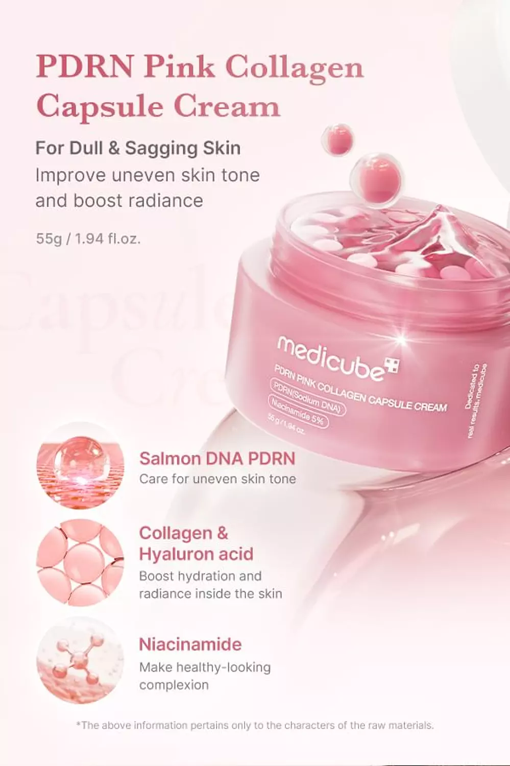 Medicube - PDRN Pink Collagen Capsule Cream hover image
