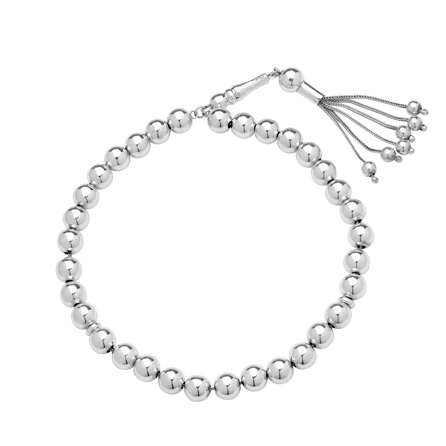 silver rosary image