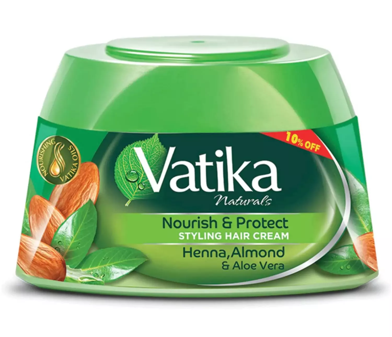 OFFER - VATIKA STYLING HAIR CREAM WITH HENNA , ALMOND & ALOE VERA 65 ML 10% OFF image