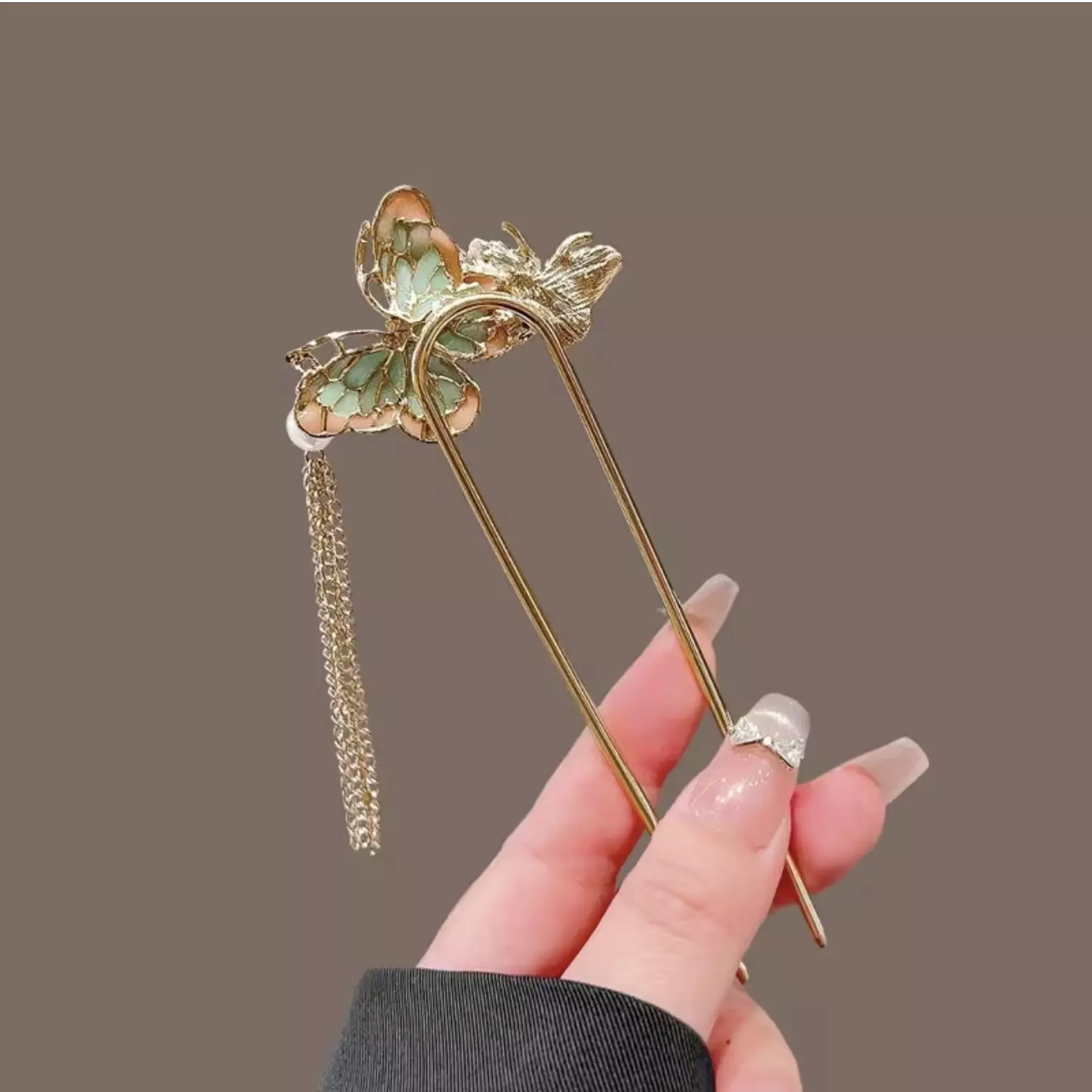 Butterfly Tassel Hair Fork 3