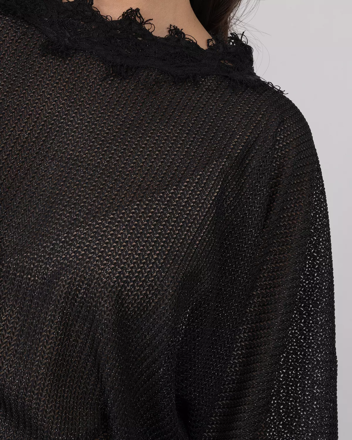 Oversized Top & Loose-Fit Shorts Set - Shimmery Tricot 9