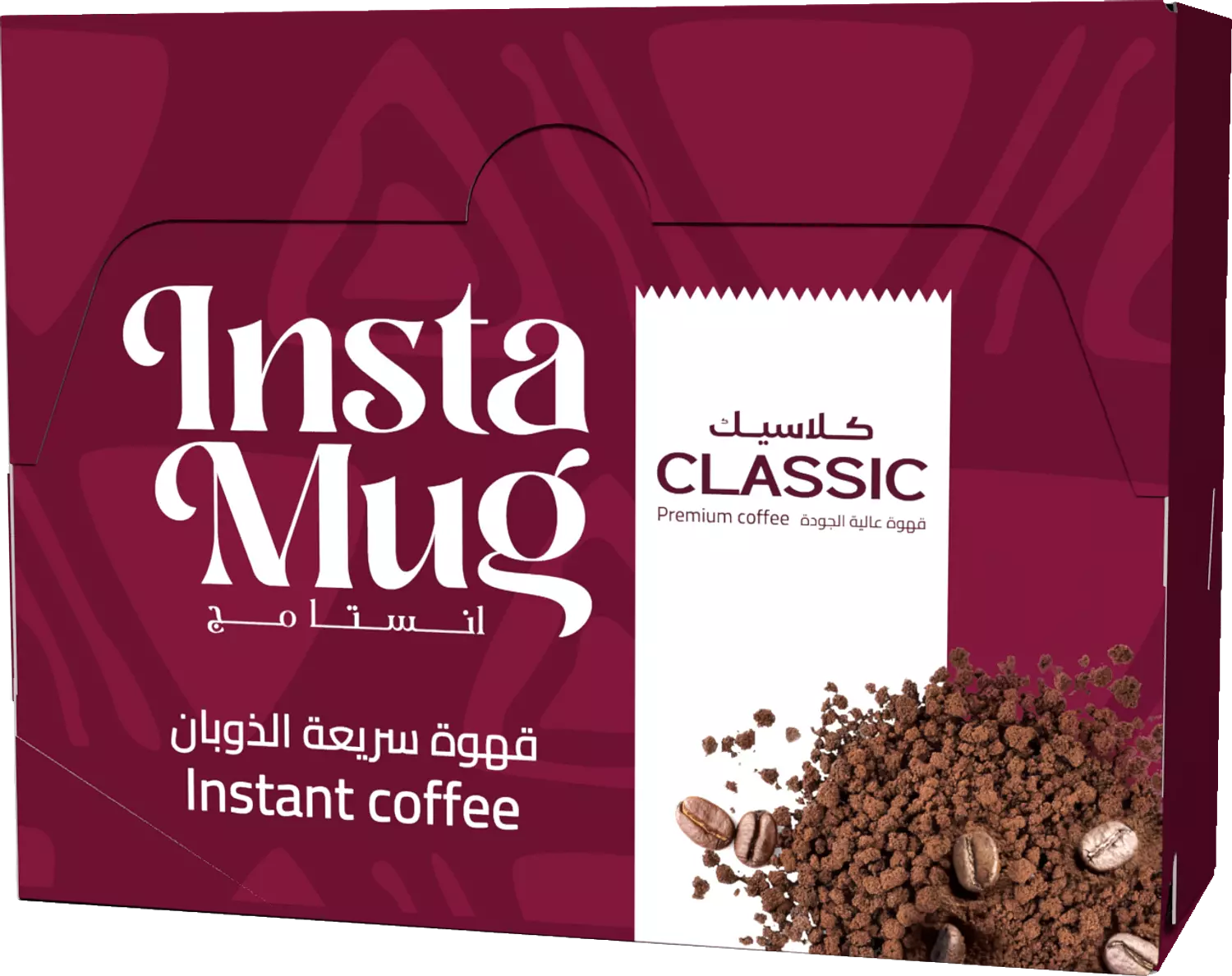 انستا مج قهوه سريعة الذوبان كلاسيك علبة ظرف -25 ظرف  image