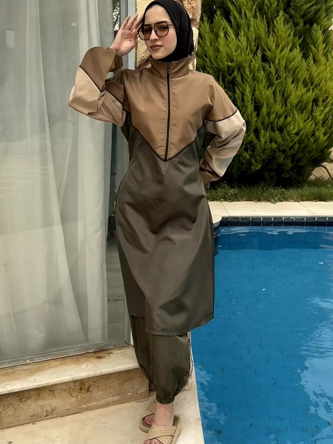 Burkini - Code 104 |  Beige & Café 3