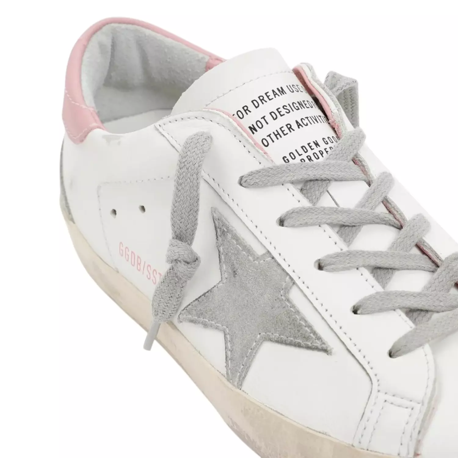 Golden Goose Super Star In White Pink 1