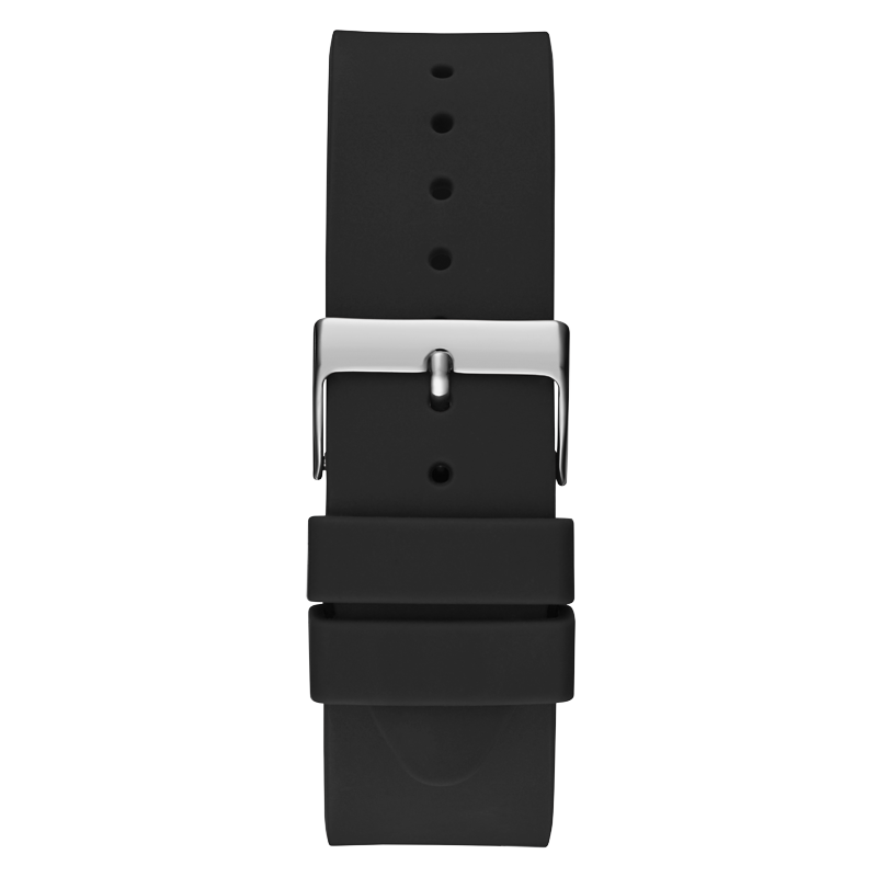 Guess GW0494G1 Gents Watch Silver Polished Case Stainless Steel/ Silicone Strap 2