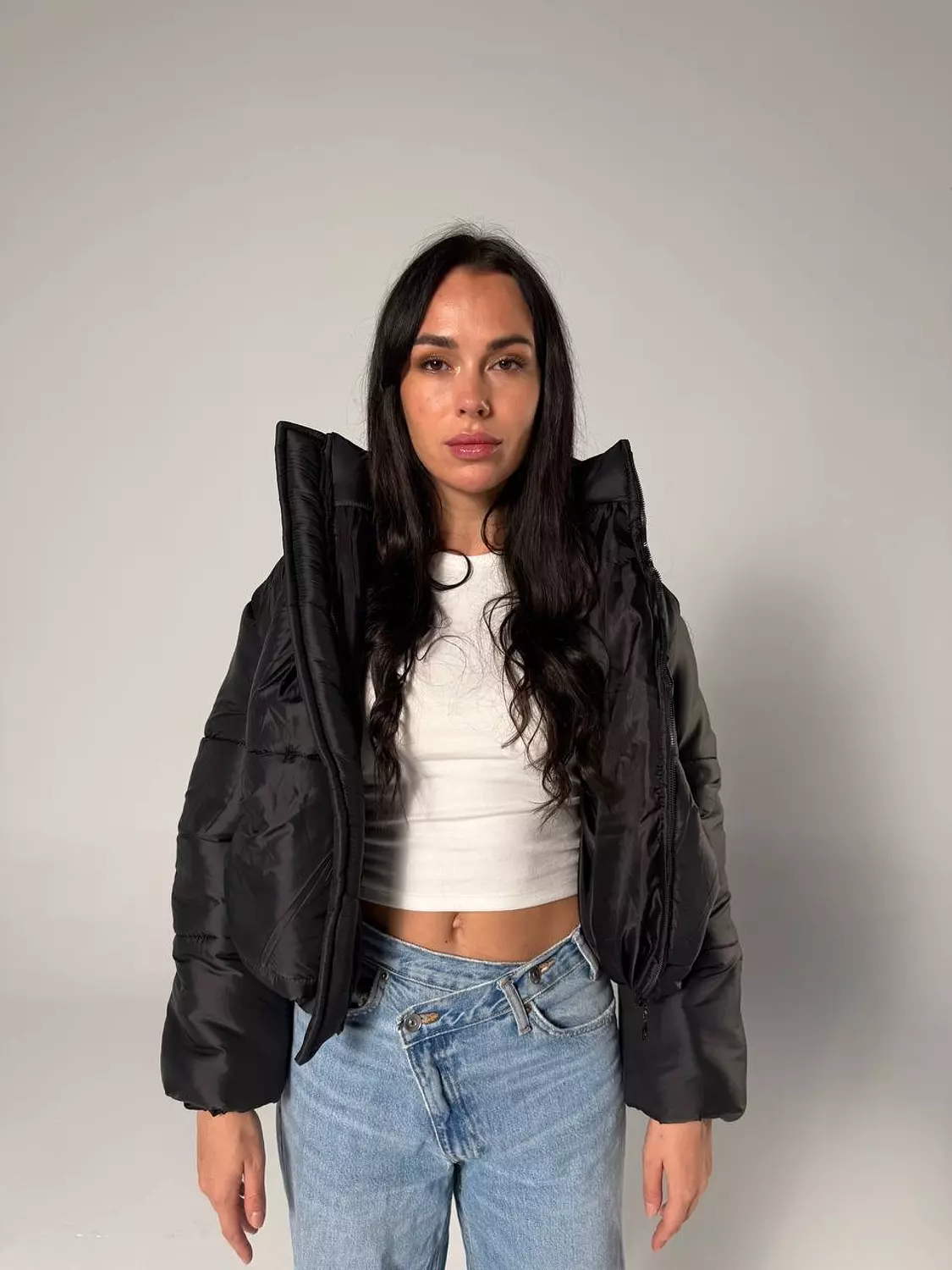 Cropped waterproof jacket 7