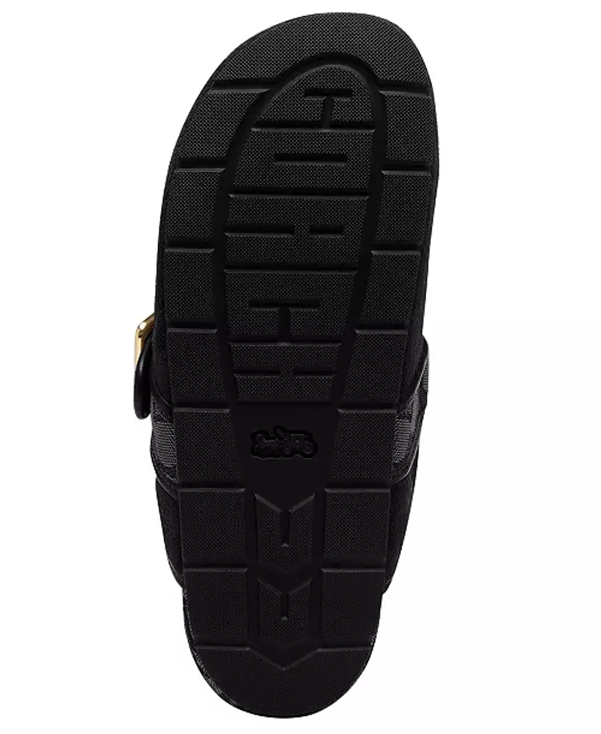 Coach Archival Buckle Clogs in Suede Black   4