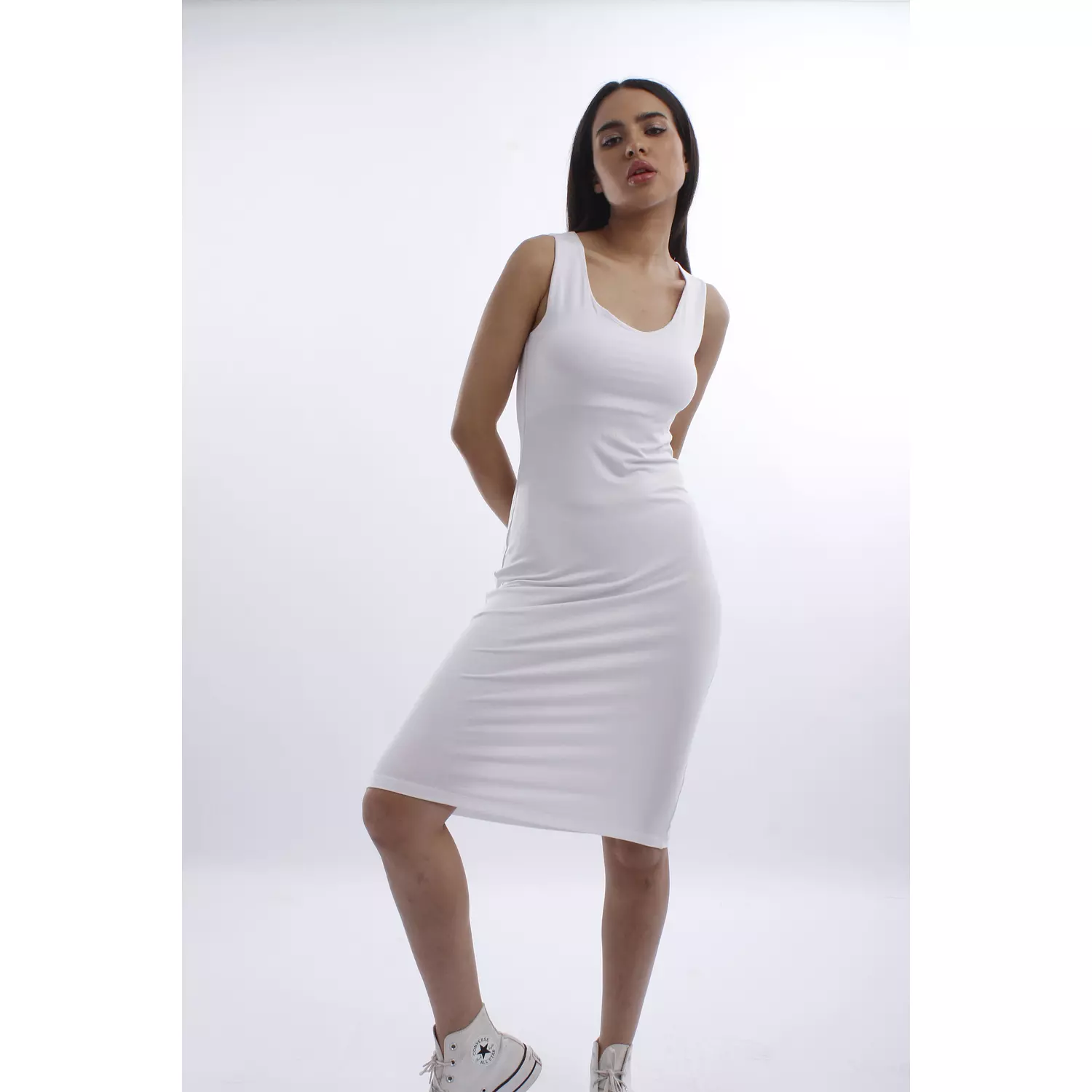 SLEEVELESS SHORT DRESS hover image