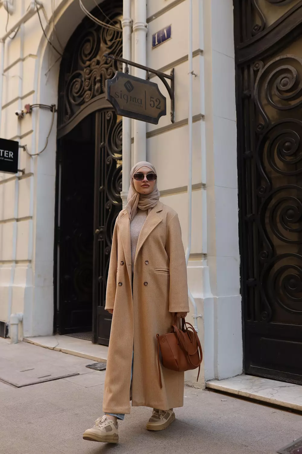 Light Caramel Blazer coat  hover image