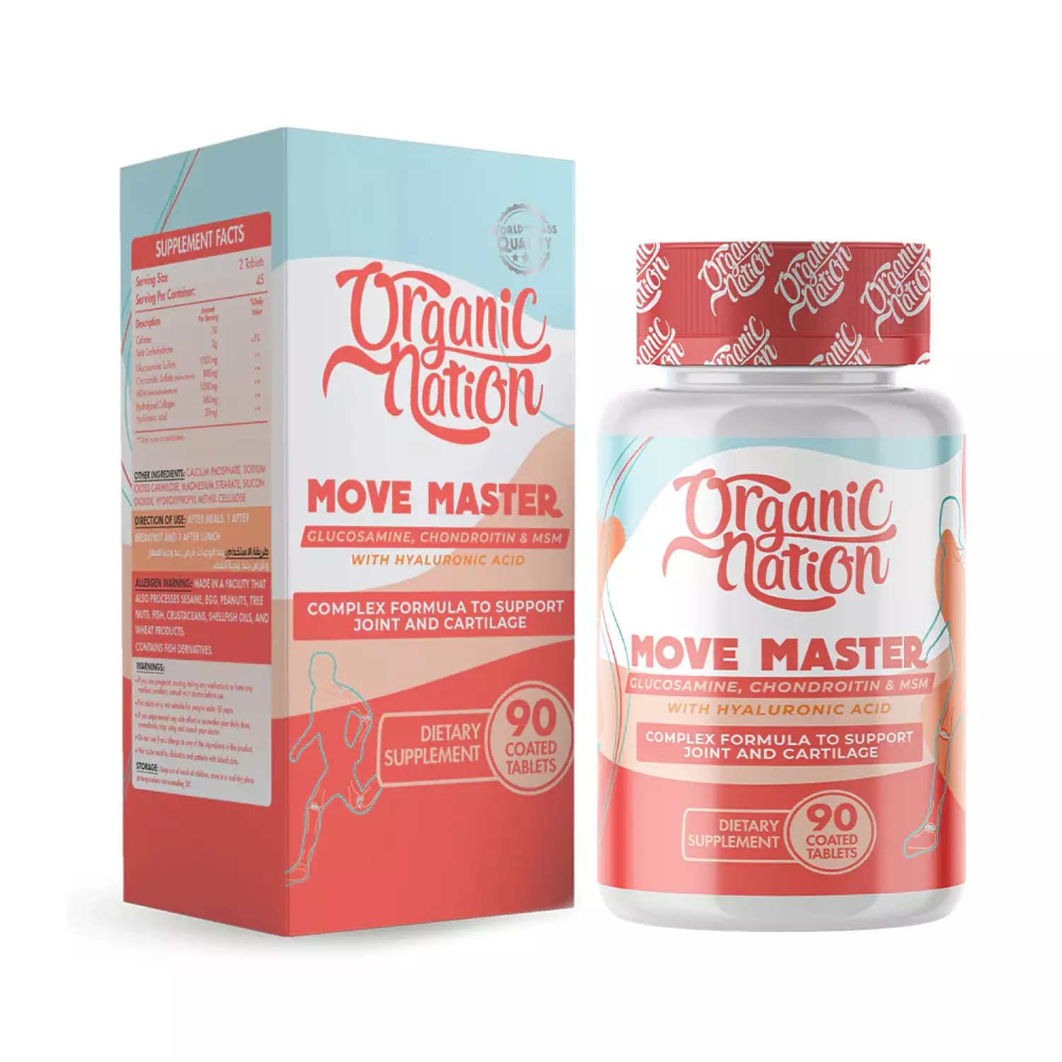 Organic Nation, Move master, 90 Coated Tablets, 45 Servings image