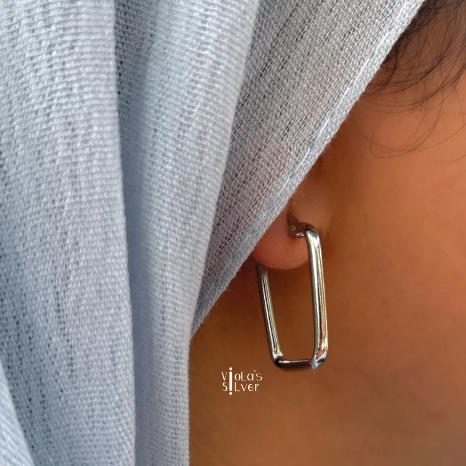 Rectangle earring image