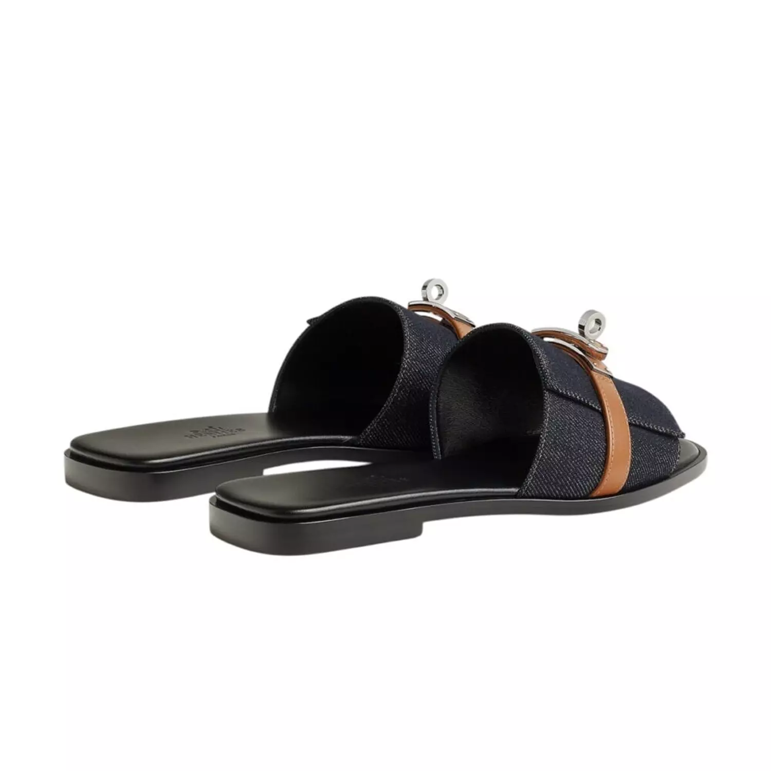 Hermes Giulia sandal Bleu Brut Naturel hover image