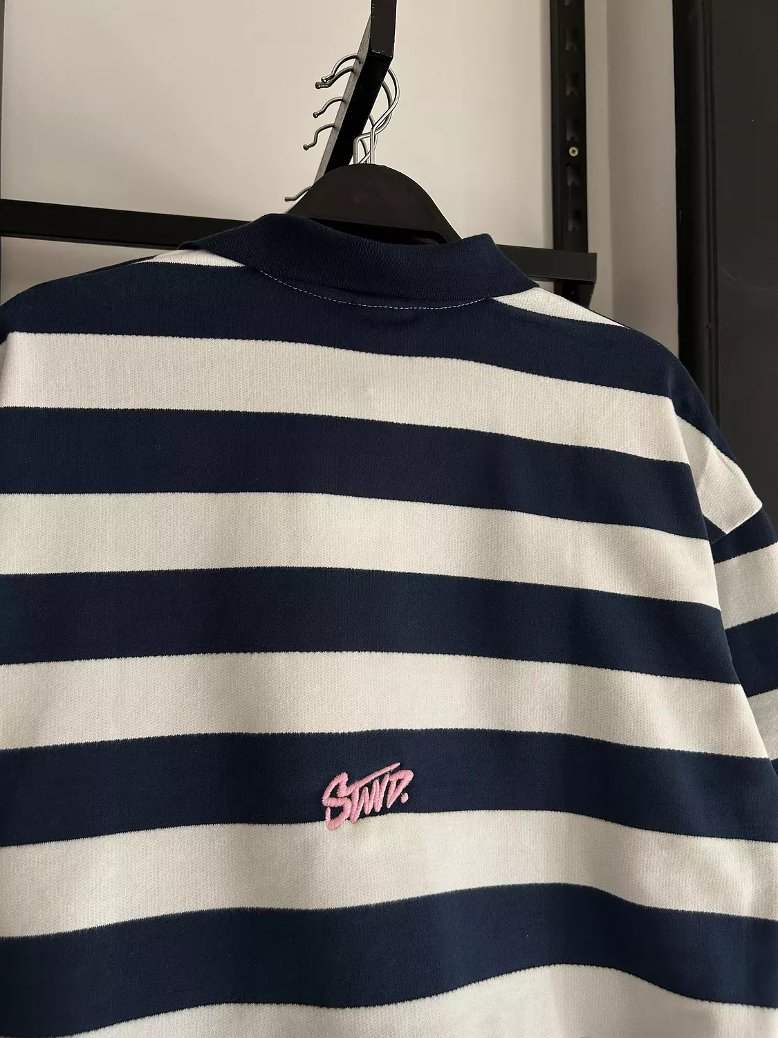 PULL&BEAR STRIPED POLO SHIRT - BLUE/GREY 11