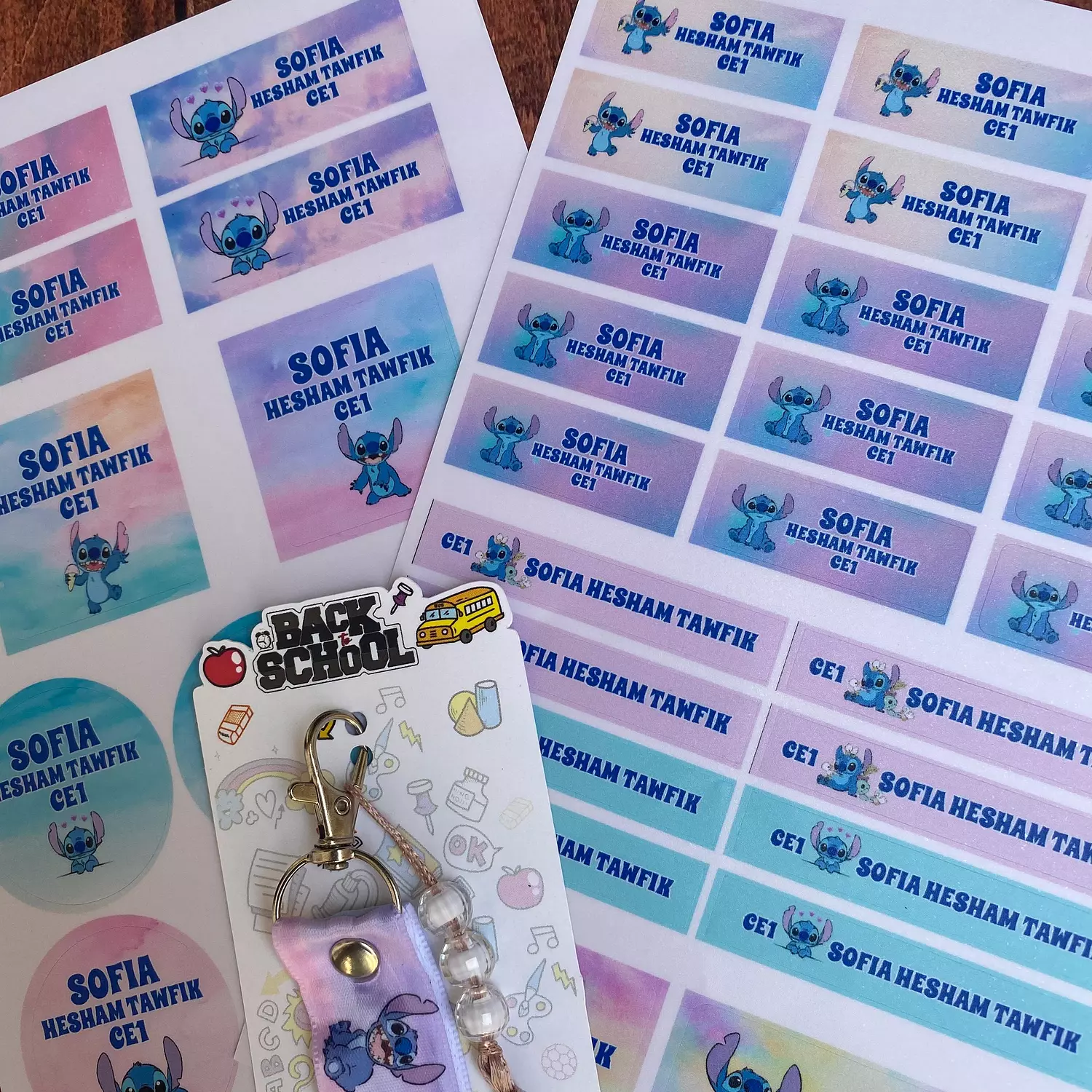 Stitch 3 School Labels 2