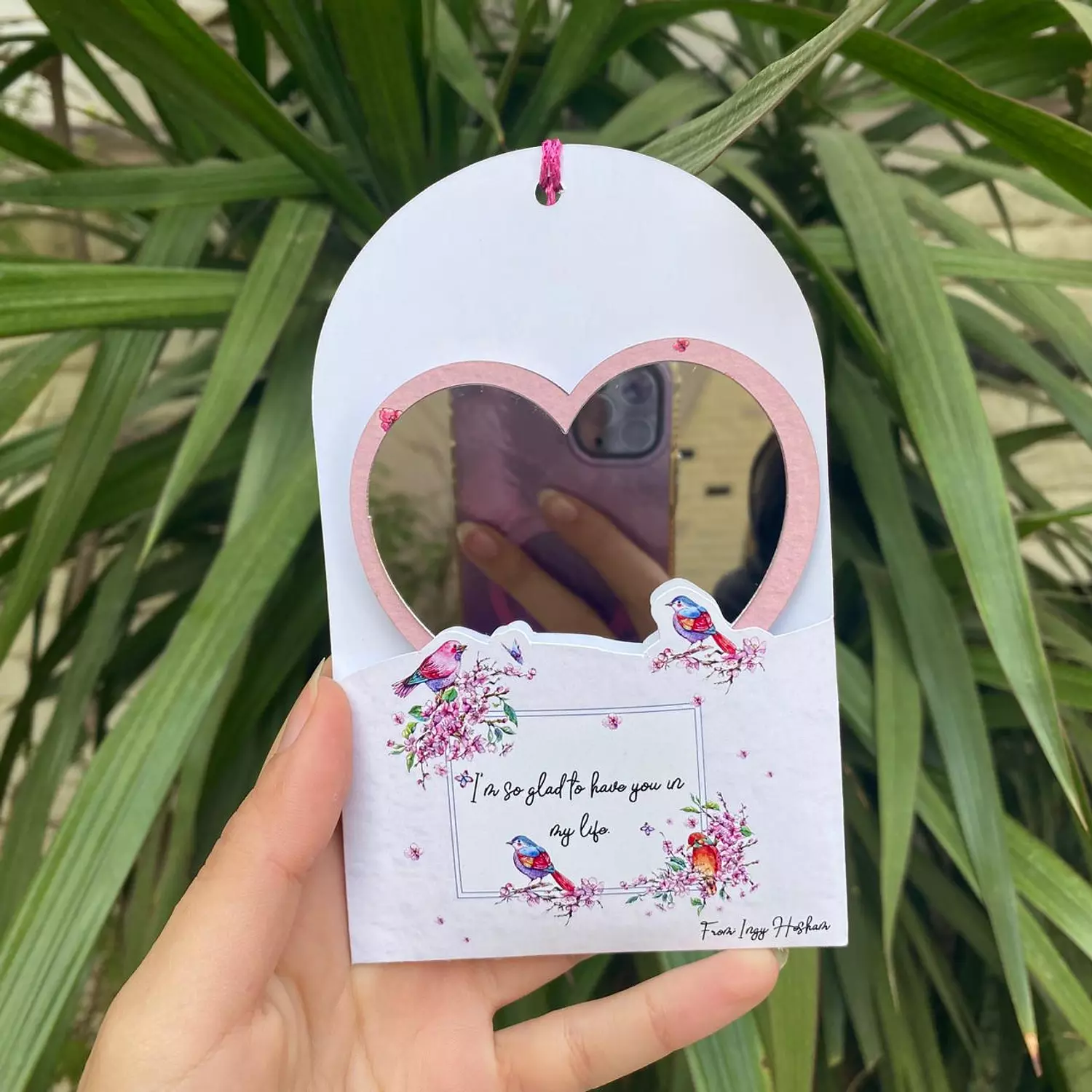 Birds Heart Mirror    image