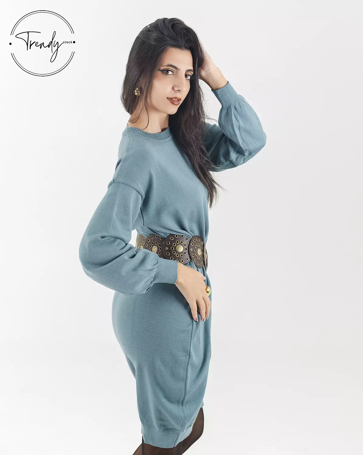 Round Neck Short Dress 2