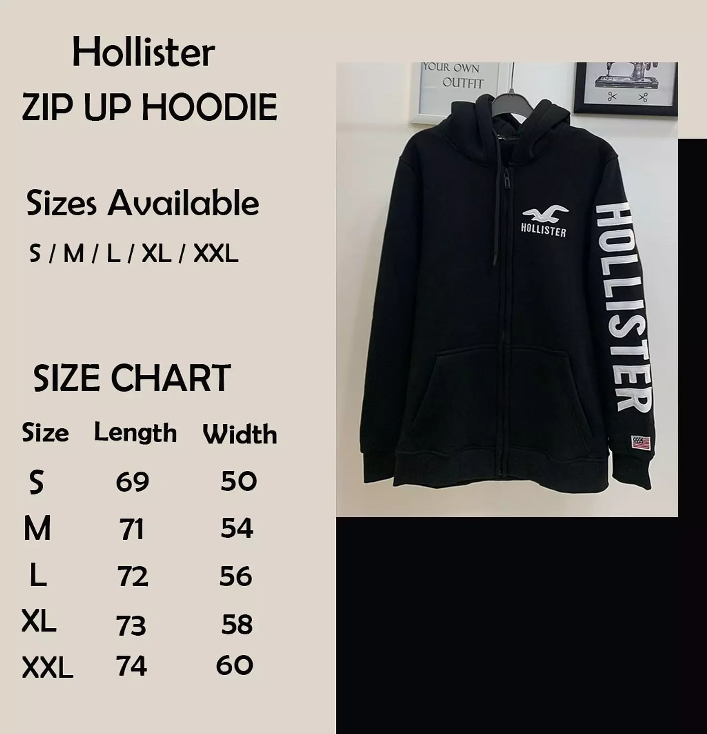 Hollister Zipper Hoodie  2