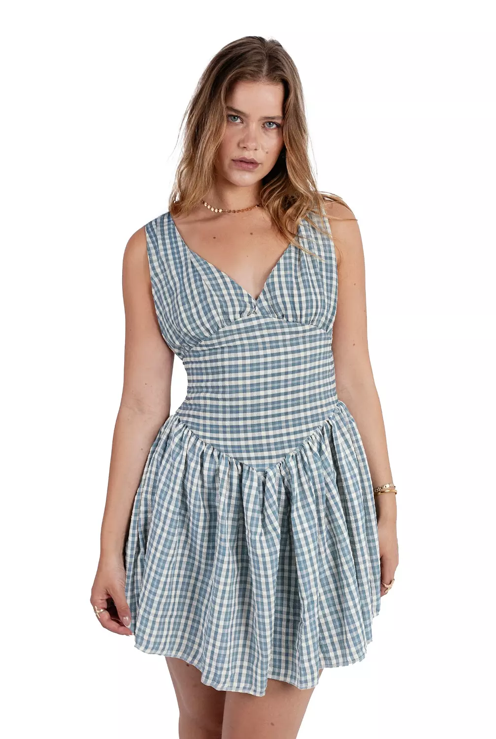 Mini dress in blue image