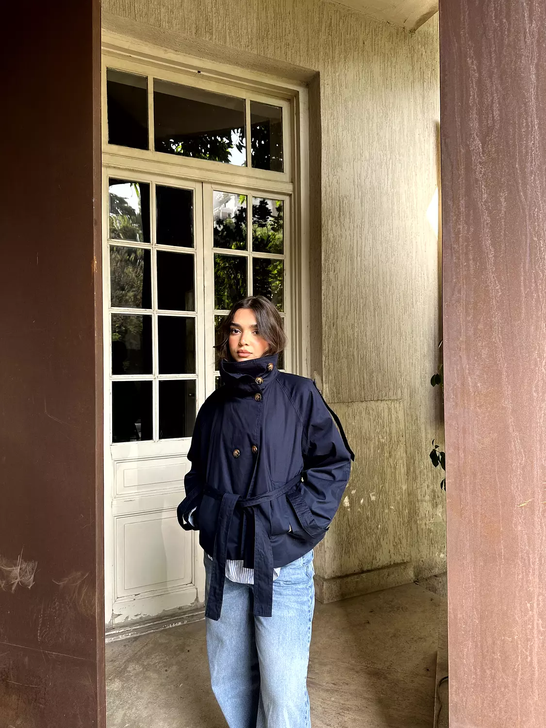 Cropped Trench Coat 14