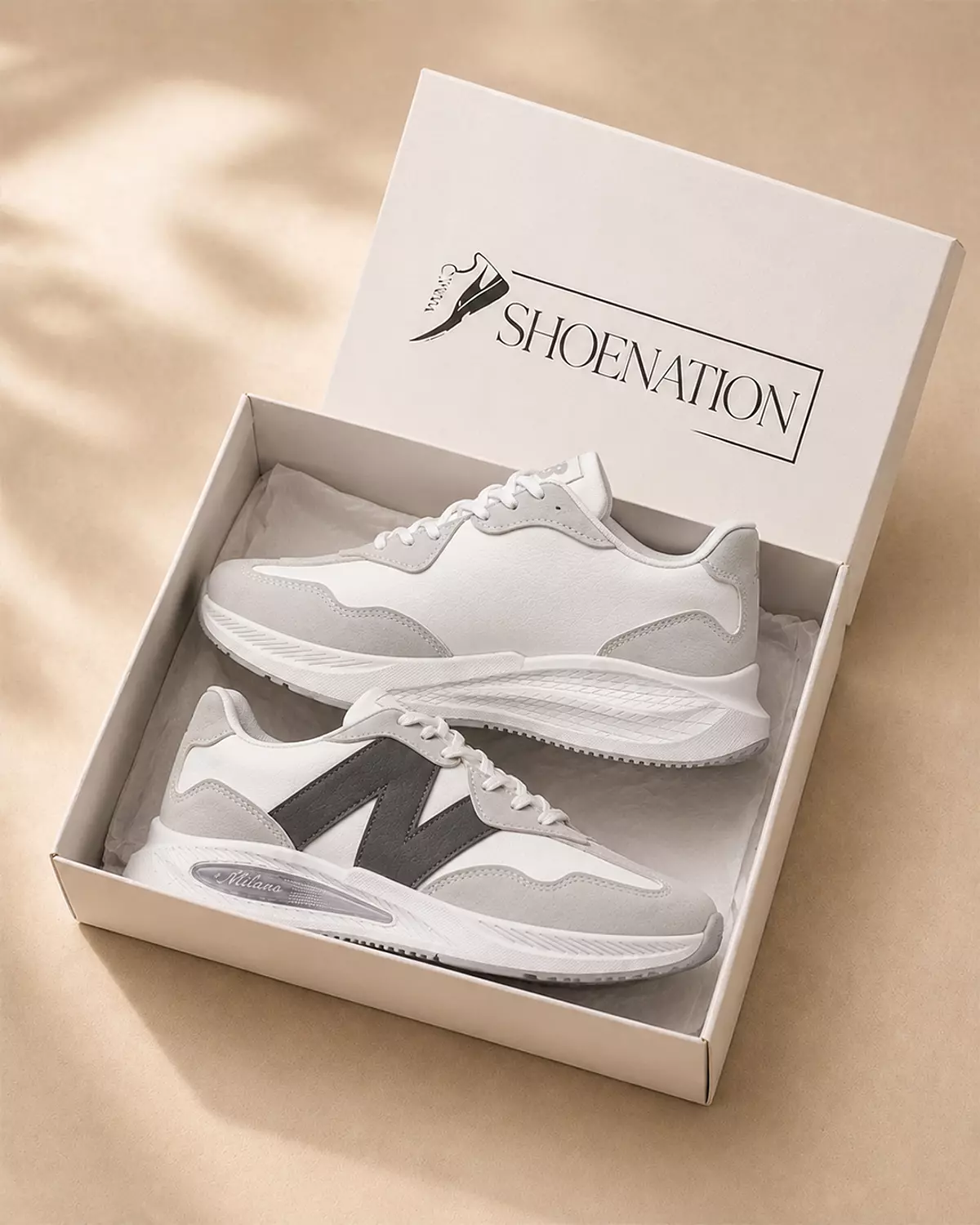 Men’s New Balance Shoes -Gray & White  7