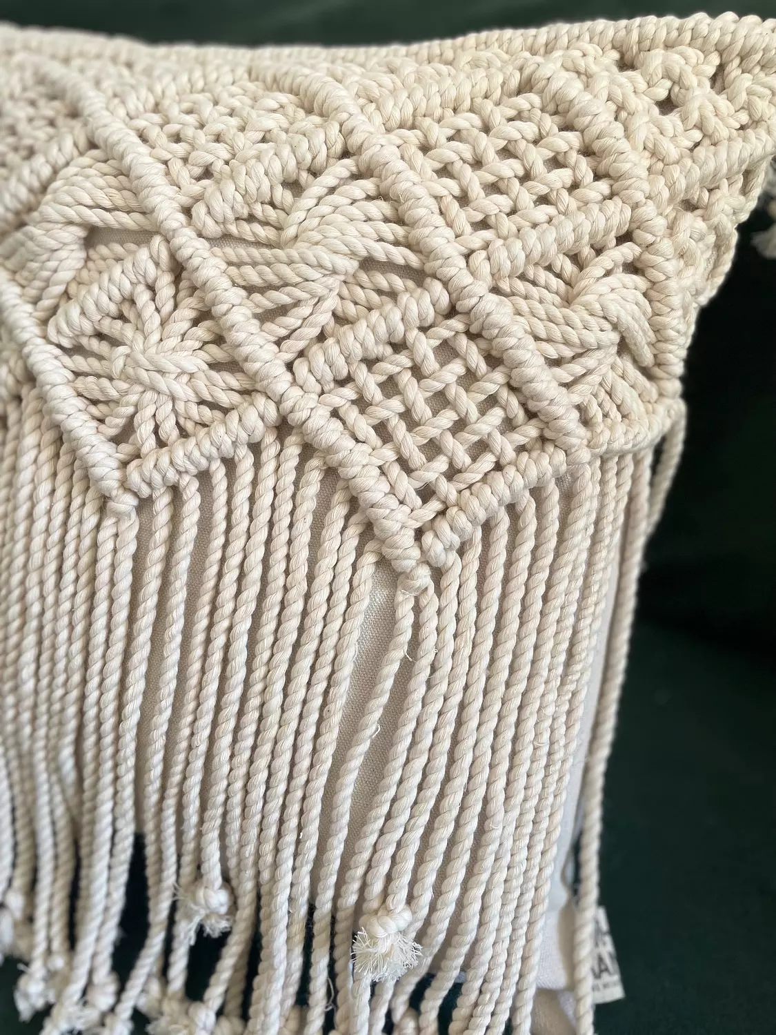 Fany Cotton Macrame Cushion  1