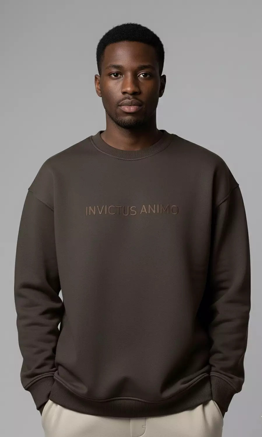 Premium Crewneck  _ Brown 3
