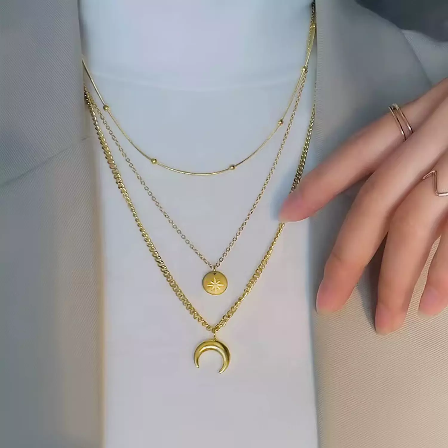 3 layers necklace 2
