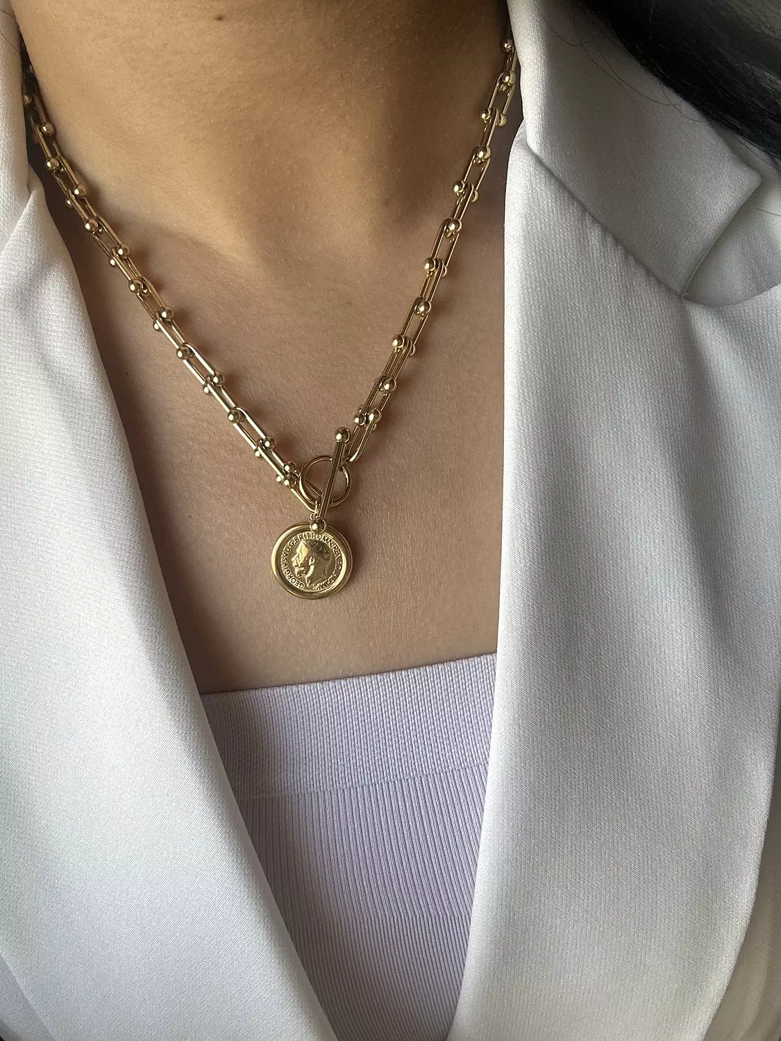Tiffany coin necklace  1