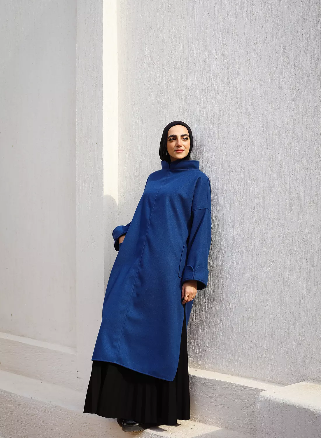 Indigo Long Wool Tunic image