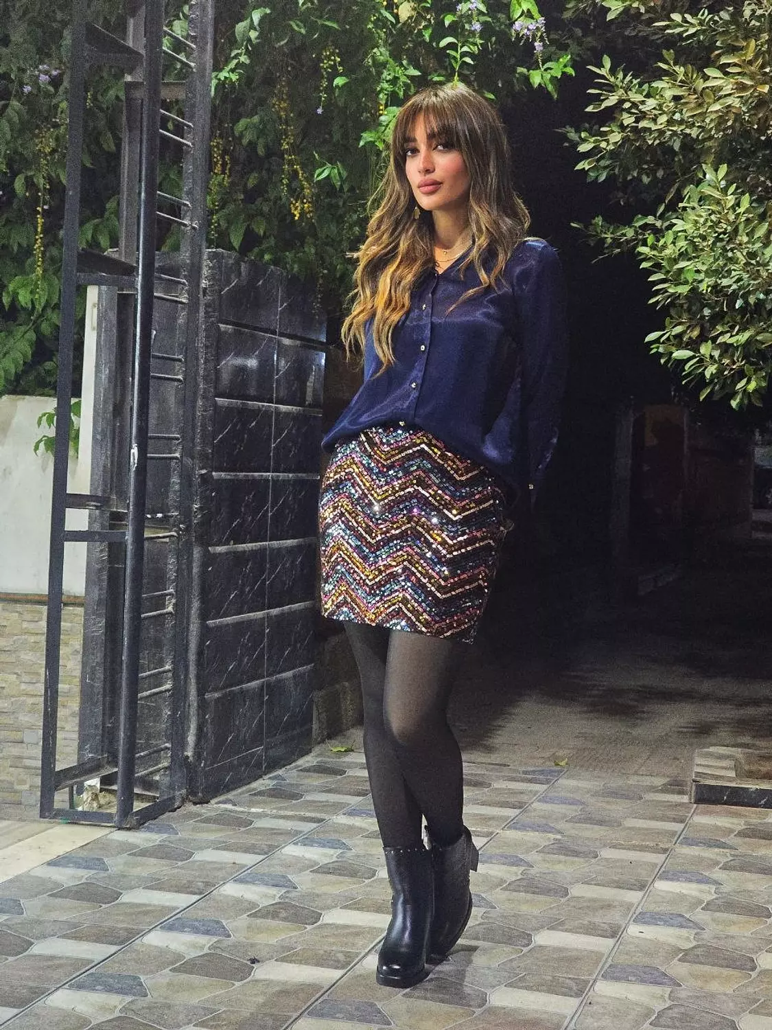 Multicolour Sequin Skirt hover image