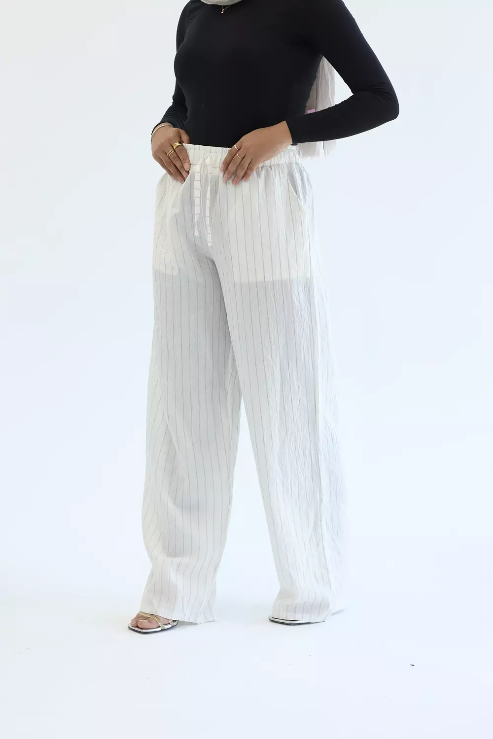 White striped pant 3