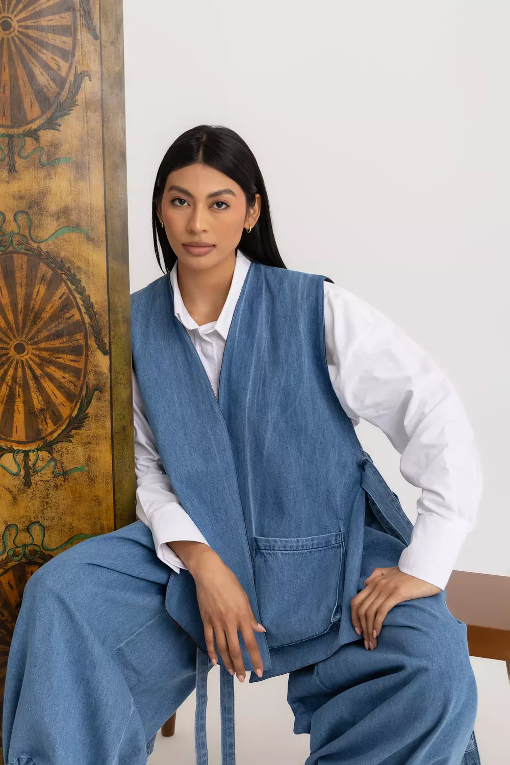 The Denim Nina reversible Vest 3