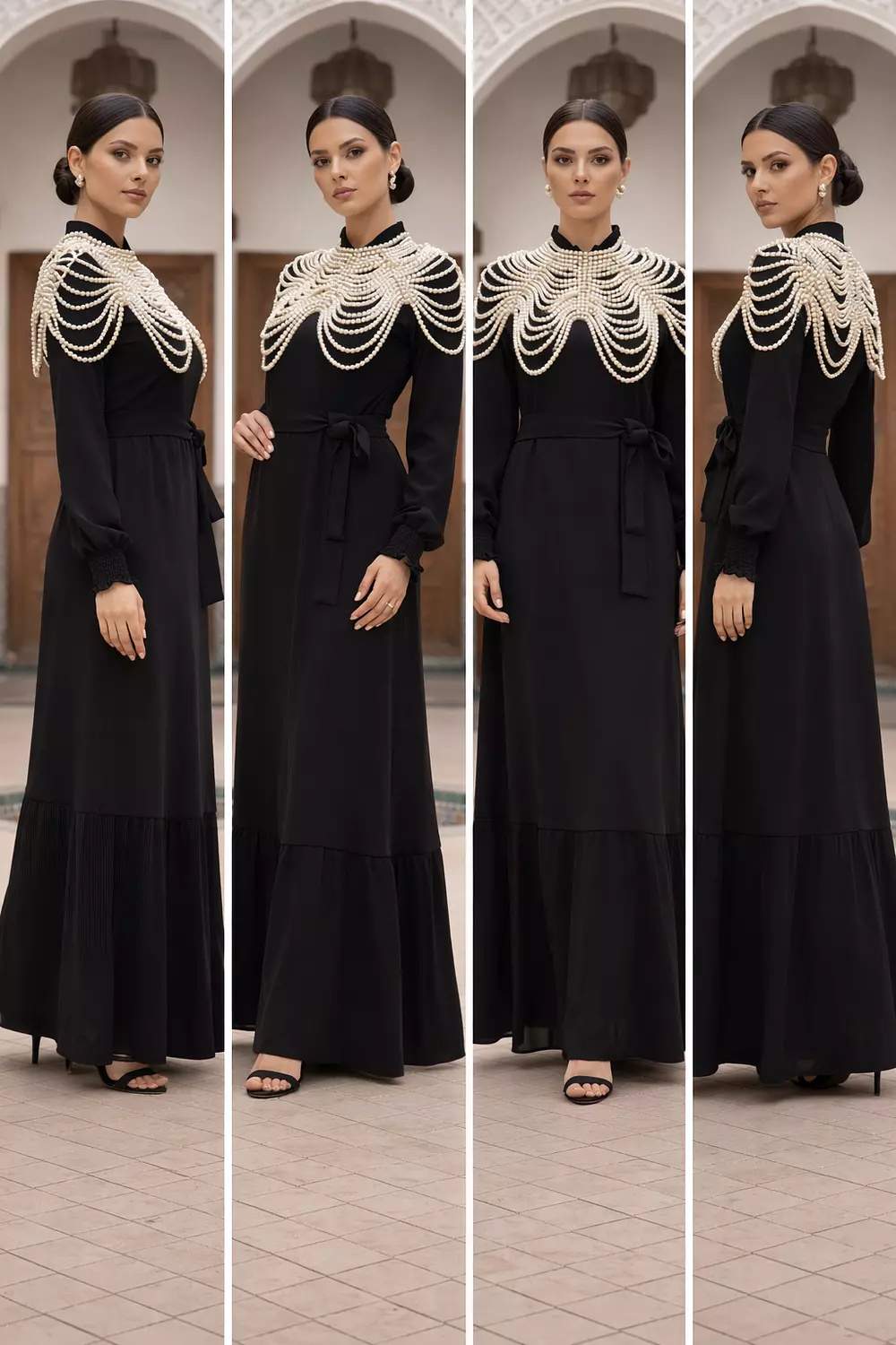 Black Pearl Suede Dress 1