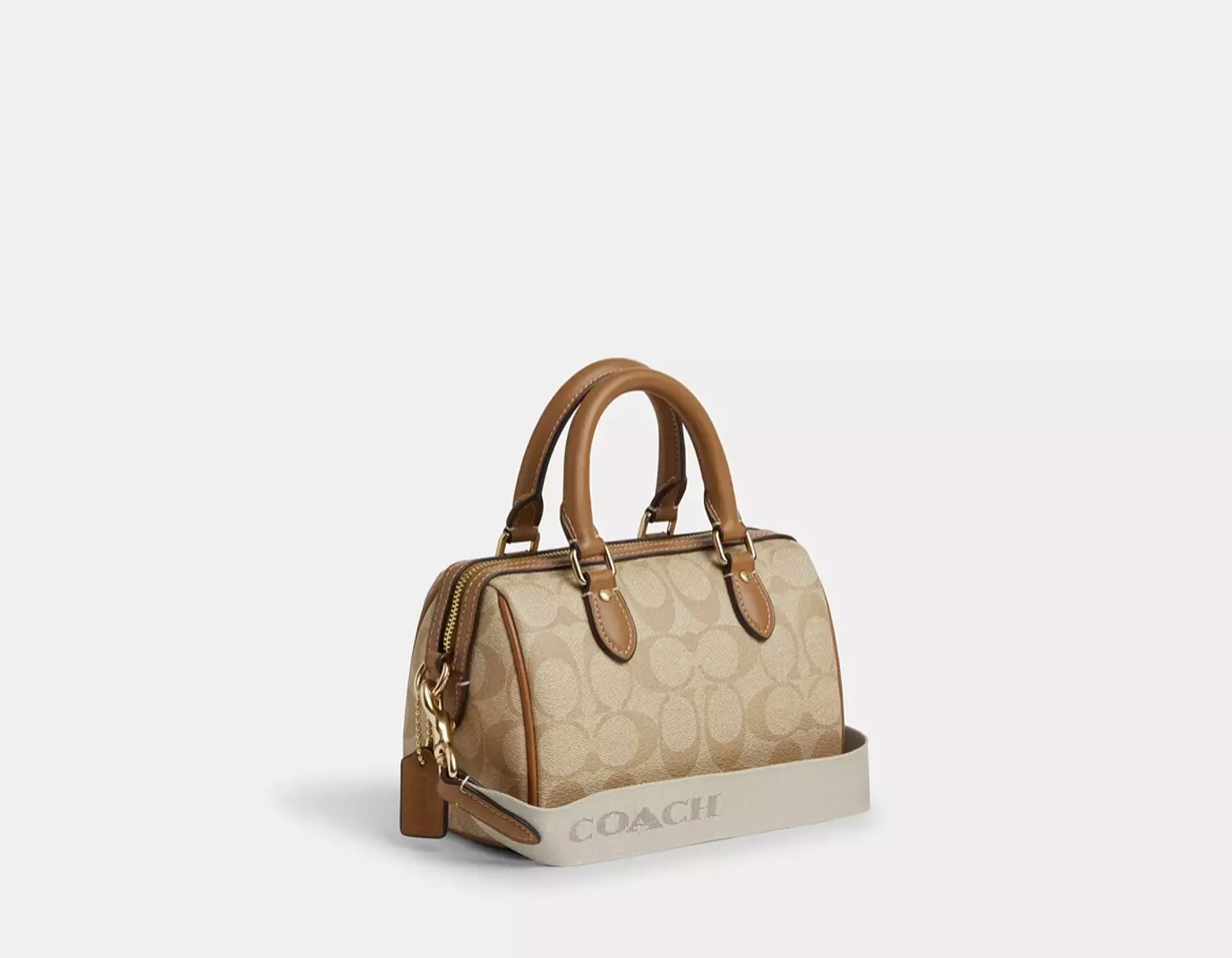 Mini Rowan Crossbody In Signature Canvas With Stripe 3