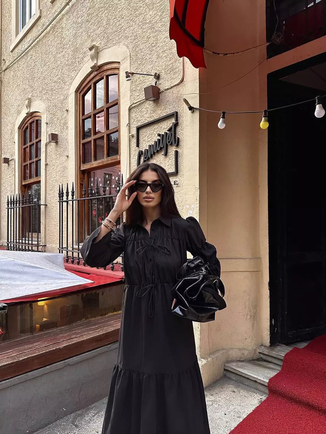 Relaxed Long Sleeve Dress 6