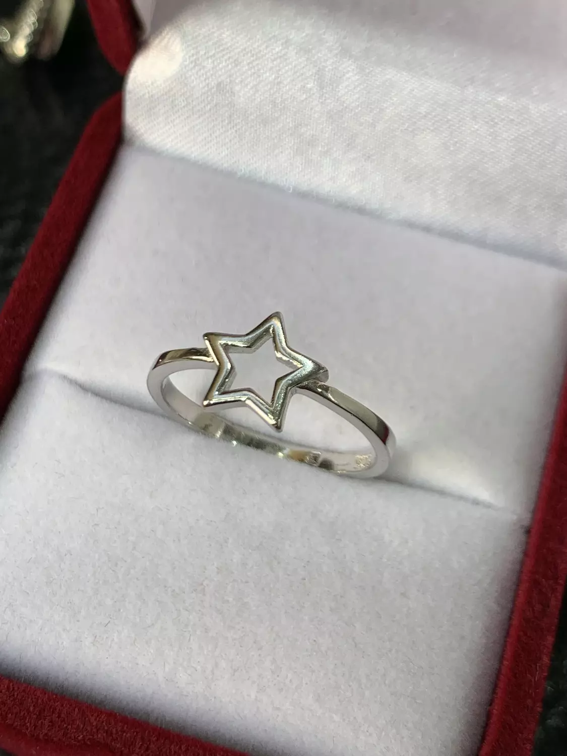 Star silver ring image