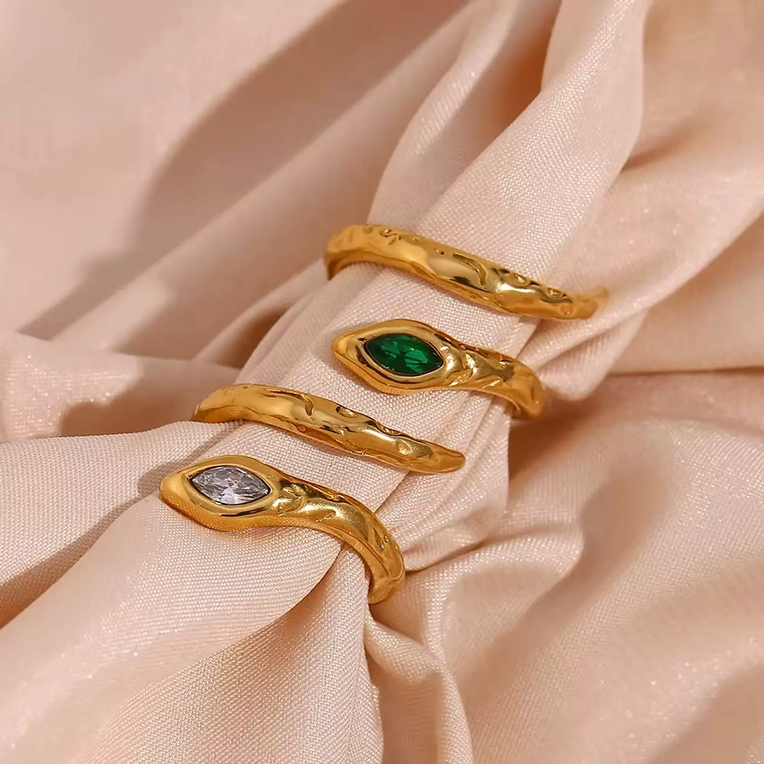 Crystal Snake ring 3