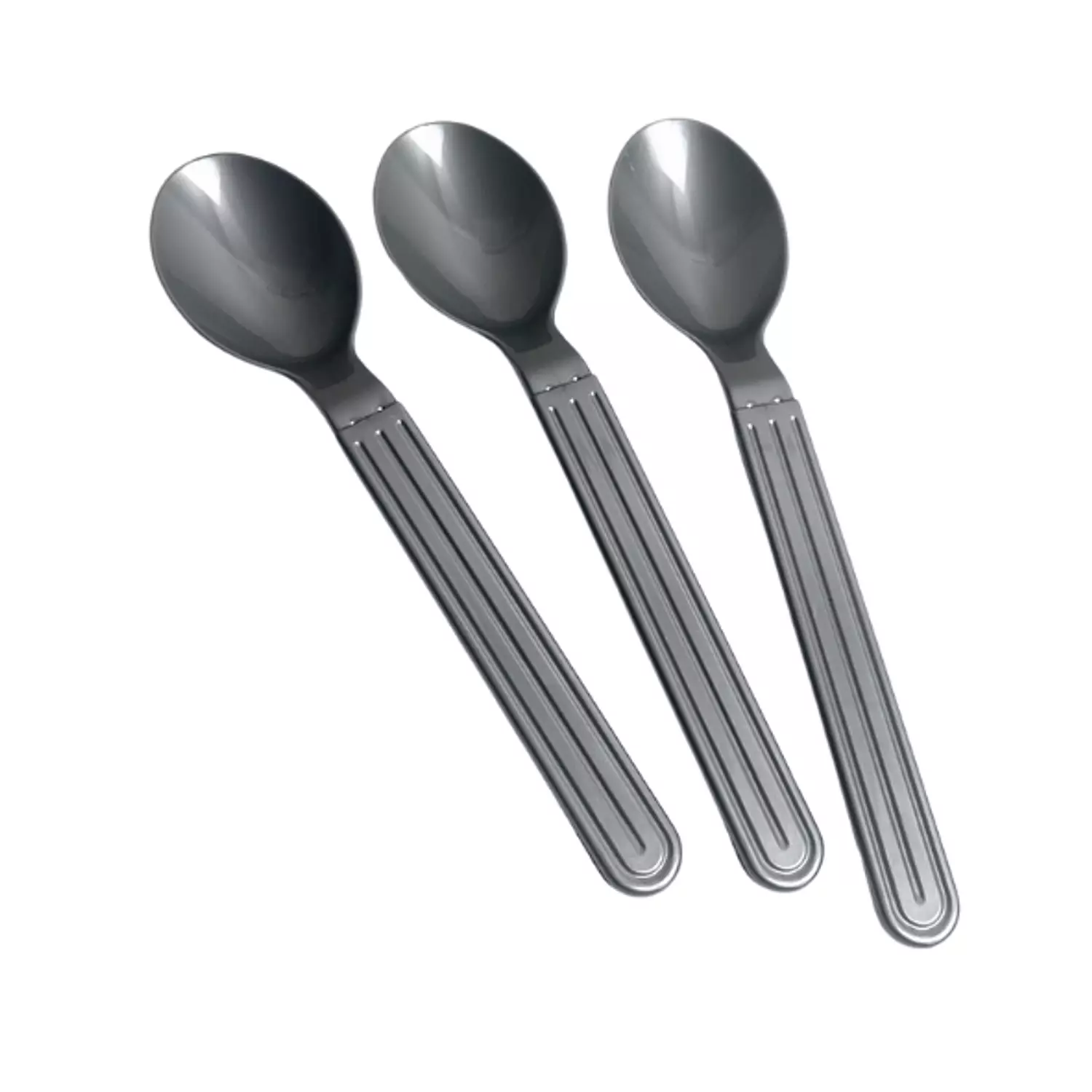 Silver Plastic Spoons