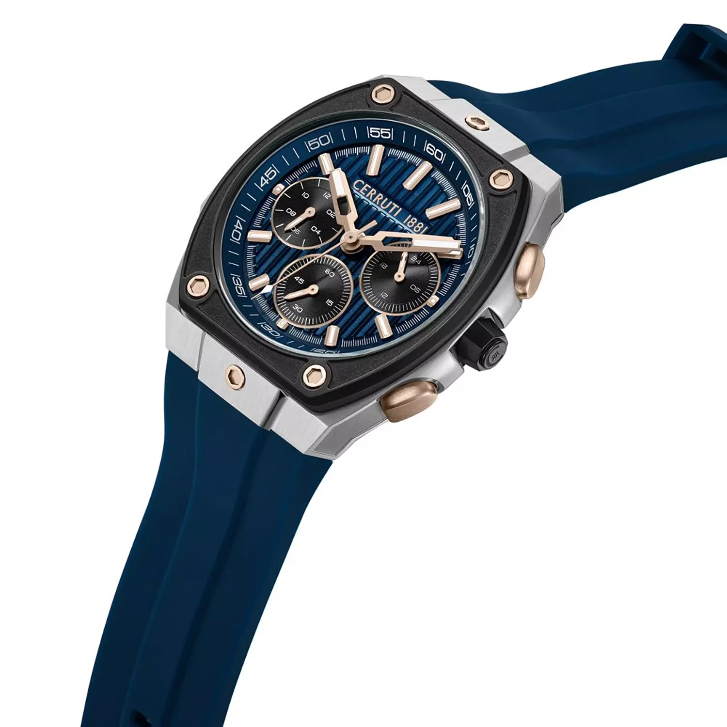 Cerruti 1881 Blue & Silver Chronograph CIWGO0085004 1