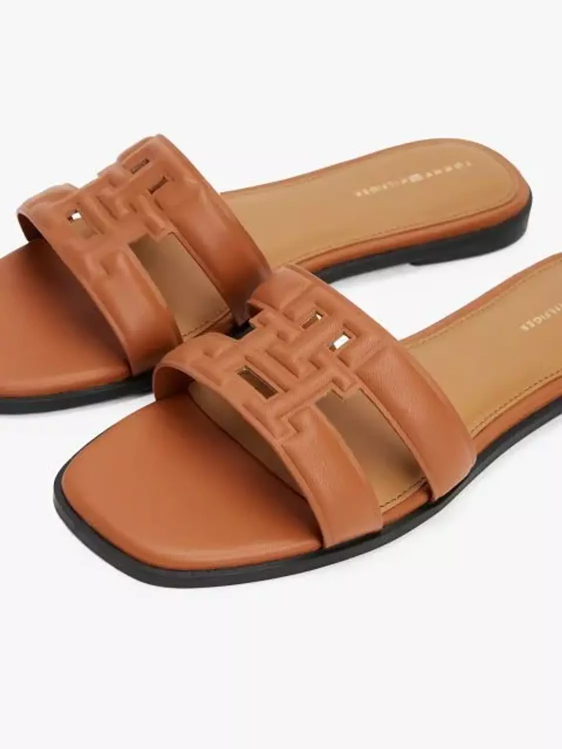 Tommy Hilfiger Women’s Tan Slide Sandals image