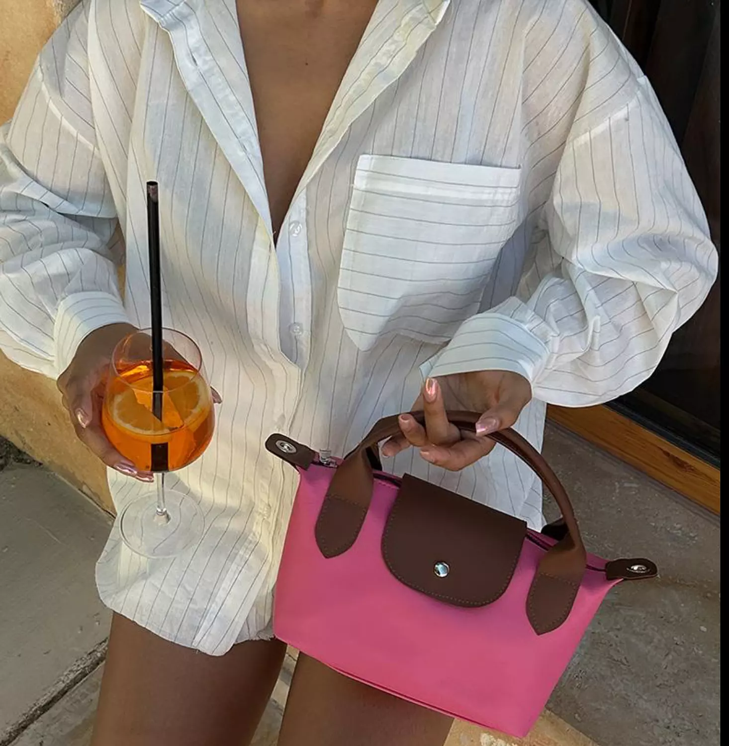 Pinky leather bag 3