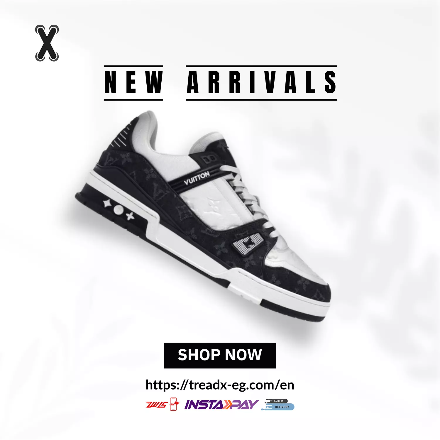 LV Trainer White Black White image