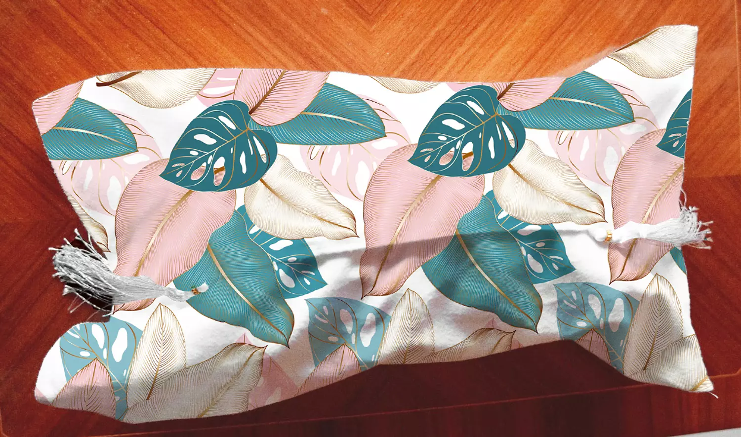 Tissue Cover - Tree Leaves  - Multi Color Design  image