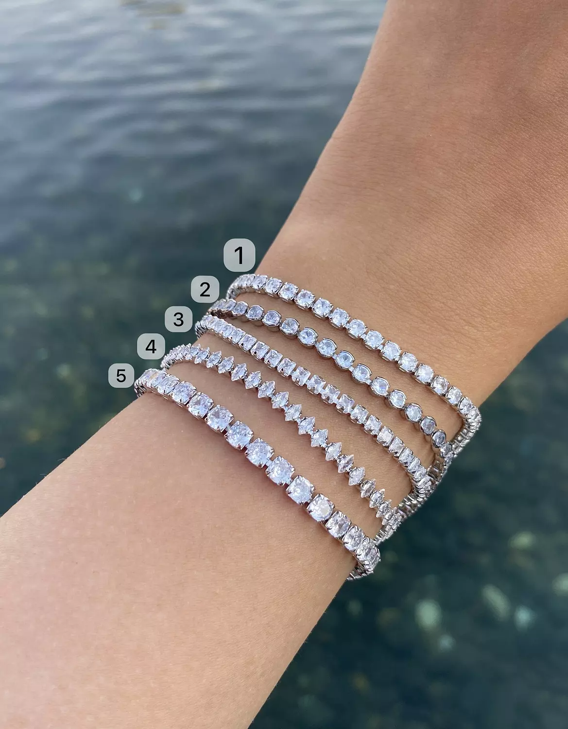 Silverr tennis bracelet 1