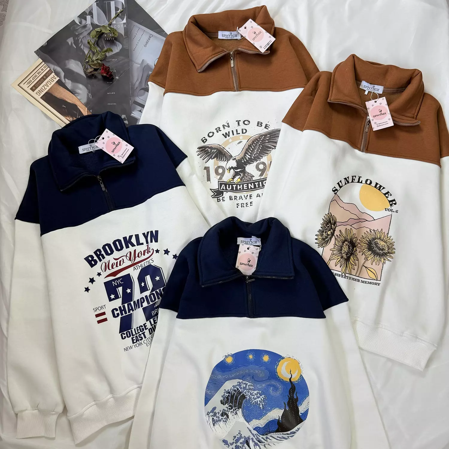 Quarter Zip Up Sweatshirt image