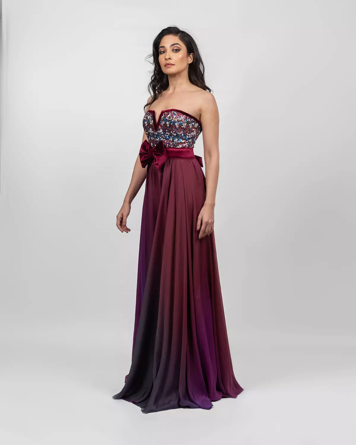 Striking Ombre Sequin Dress 3