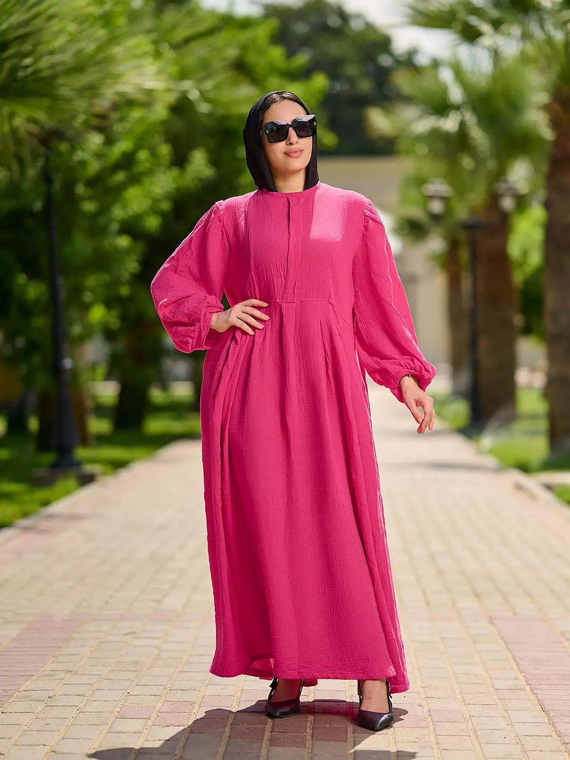 Summer Dress in Hot pink