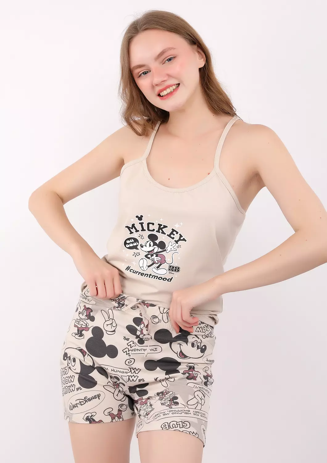 S228 Mickey Comic Short Pajama Set 3