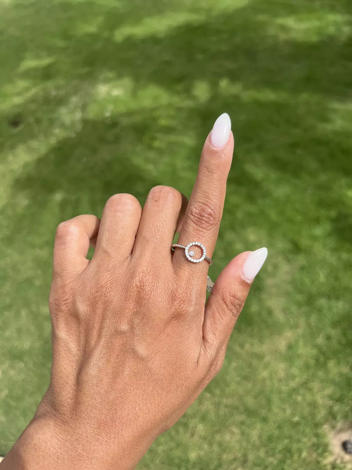 Silver Circular Ring